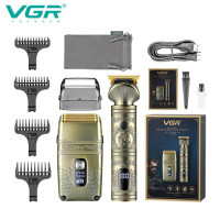 Комплект для стрижки VGR V-649, 2 в 1: електробритва-шейвер, тример