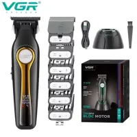Машинка для стрижки VGR V-010, 7500 RPM, 6 насадок, 2600 mAh, LED-дисплей