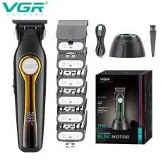 Машинка для стрижки VGR V-010, акумуляторна, 6 насадок, 7500 об/хв, 2600 mAh, LED-дисплей