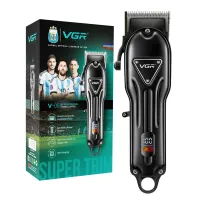 Машинка для стрижки VGR V-051, акумуляторна, 4 насадки, 2500 mAh, LED-дисплей