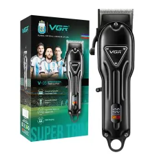 Машинка для стрижки VGR V-051, акумуляторна, 4 насадки, 2500 mAh, LED-дисплей