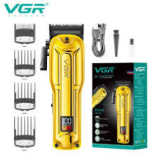 Машинка для стрижки VGR V-138, акумуляторна, 4 насадки, 7000 об/хв, 2500 mAh, LED-дисплей