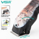 Машинка для стрижки VGR V-690, 4 насадки