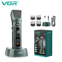 Машинка для стрижки VGR V-696, 4 насадки, LED-дисплей