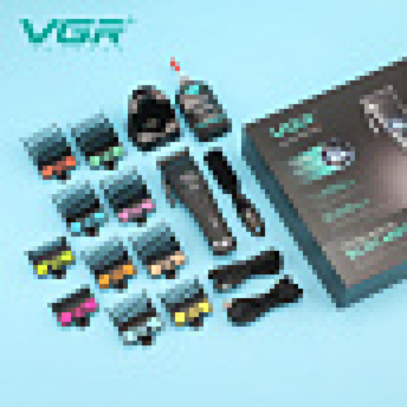 Машинка для стрижки VGR V-880C, 11 насадок, 9000 об/хв, LED-дисплей