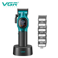 Машинка для стрижки VGR V-886C, 6 насадок, 9000 об/хв, LED-дисплей