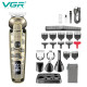 Набір для стрижки VGR V-095, 6 в 1, 16 насадок, LED-дисплей