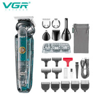Набір для стрижки VGR V-102, 6 в 1, 14 насадок, LED-дисплей