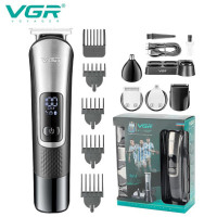 Набір для стрижки VGR V-111, 8 в 1, 9 насадок, LED-дисплей
