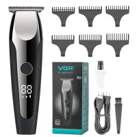 Тример VGR V-059, 4 насадки, LED-дисплей
