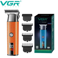 Тример VGR V-943, 3 насадки, LED-дисплей, помаранчевий