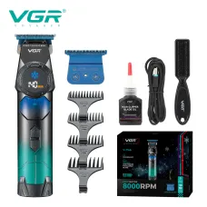 Тример VGR V-946, 4 насадки, 8000 об/хв, 3000 mAh, LED-дисплей