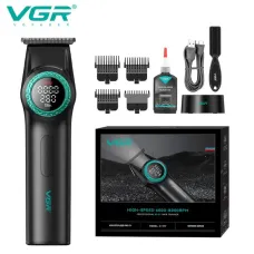 Тример VGR V-977, 4 насадки, 8000 об/хв, 2500 mAh, LED-дисплей