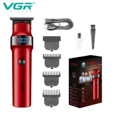 Тример VGR V-987, 3 насадки, LED-дисплей