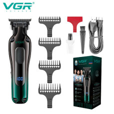 Тример VGR V-998, 4 насадки, LED-дисплей