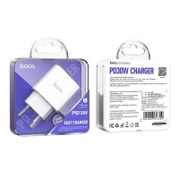 Мережевий зарядний пристрій Hoco C76A Pro, PD30W, Білий