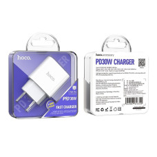 Мережевий зарядний пристрій Hoco C76A Pro, PD30W, Білий