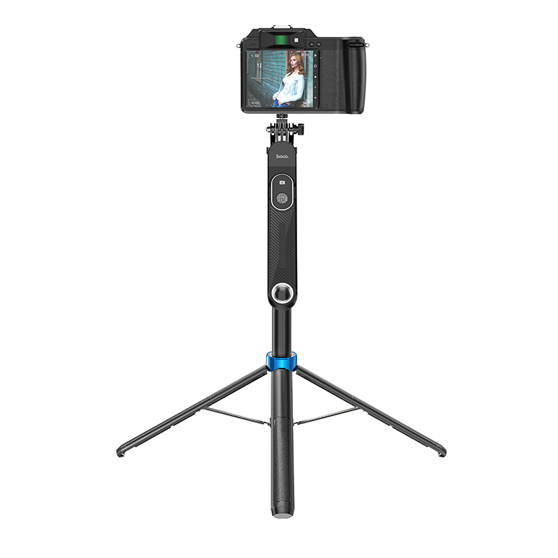 Монопод-штатив для селфі HOCO K22, Bluetooth-пульт, до 1.75 м, чорний