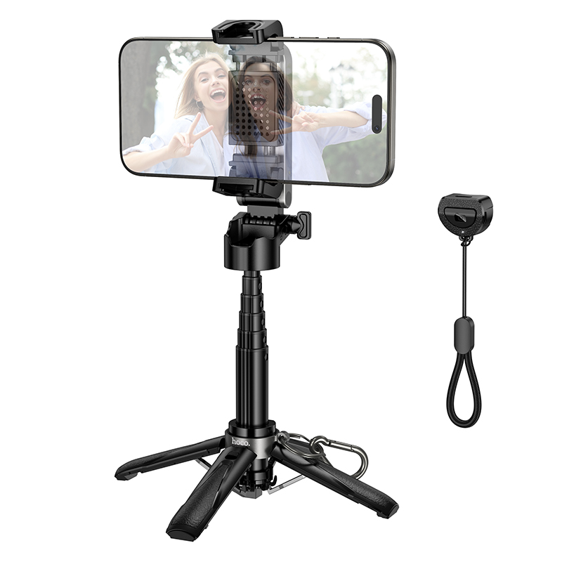 Монопод-штатив для селфі HOCO K27 Magic, 3 в 1, Bluetooth-пульт, чорний