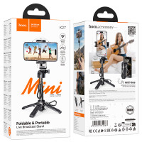 Монопод-штатив для селфі HOCO K27 Magic, 3 в 1, Bluetooth-пульт, чорний