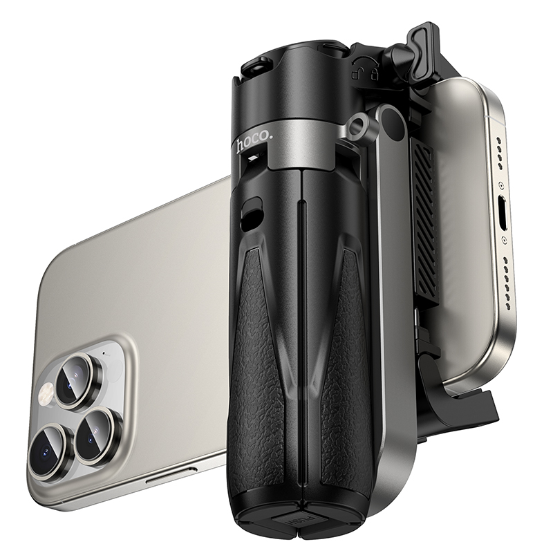 Монопод-штатив для селфі HOCO K27 Magic, 3 в 1, Bluetooth-пульт, чорний
