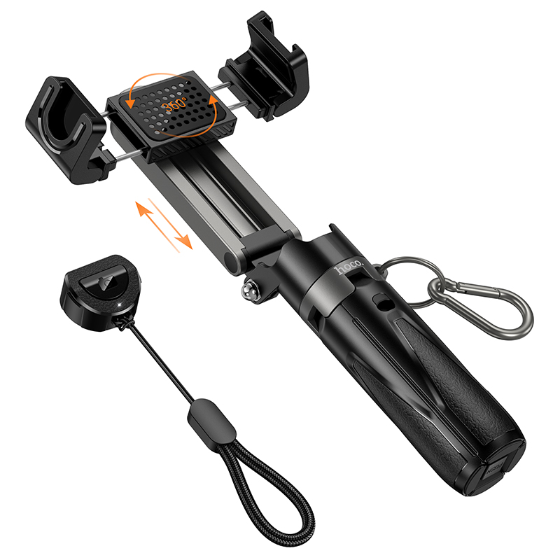 Монопод-штатив для селфі HOCO K27 Magic, 3 в 1, Bluetooth-пульт, чорний