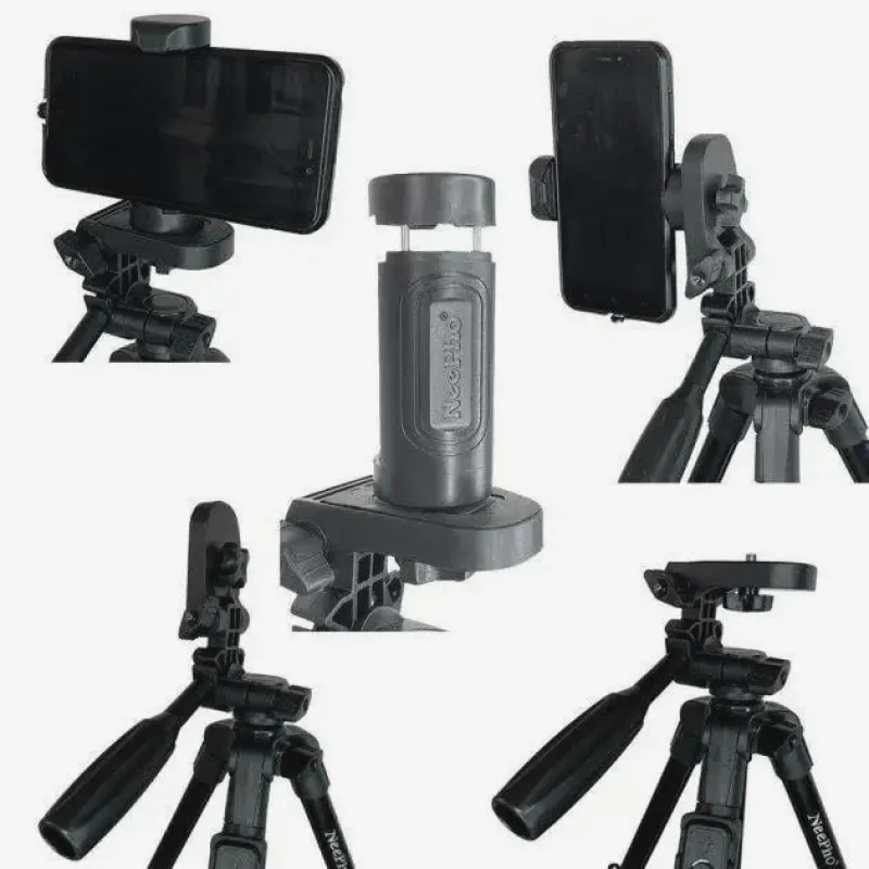 Штатив NeePho NP-3160S, 30-68.5 см, BT-пульт, Чорний