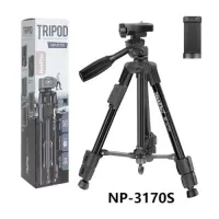 Штатив NeePho NP-3170S, 40-105 см, BT-пульт, Чорний