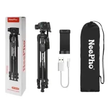 Штатив NeePho NP-8830, 54-155 см, BT-пульт, знімна площадка, чохол у комплекті, Чорний