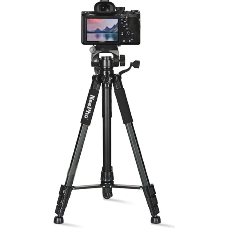 Штатив NeePho NP-8850, 56-175 см, знімна площадка, чохол у комплекті, Чорний