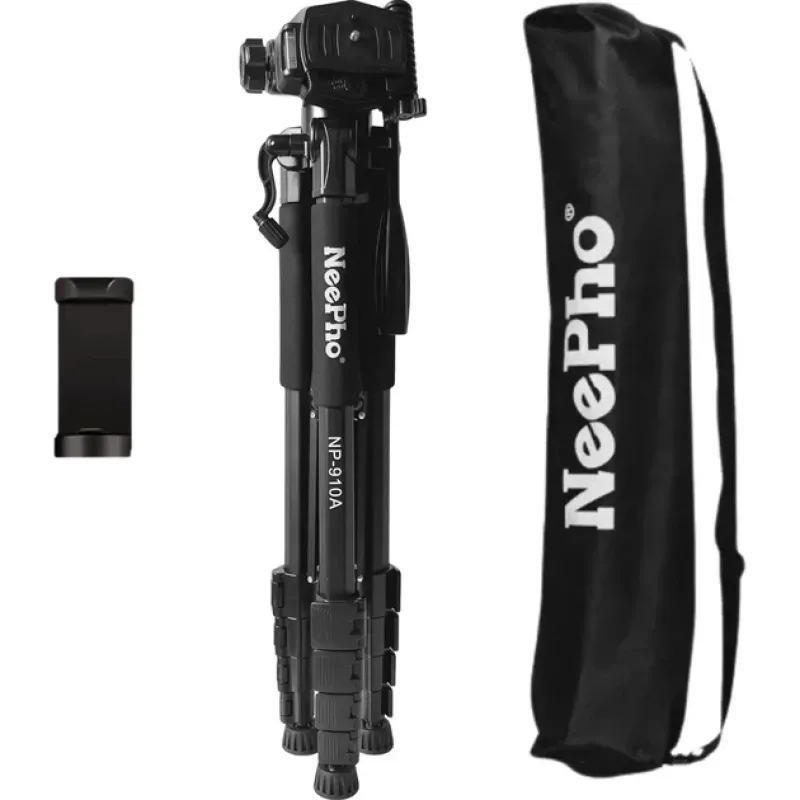 Штатив NeePho NP-8850, 56-175 см, знімна площадка, чохол у комплекті, Чорний