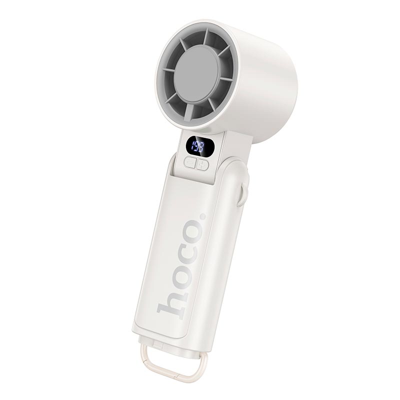 Вентилятор портативний Hoco HX603, охолоджуюча панель, 199 швидкостей, LED-дисплей, 3600 mAh, білий