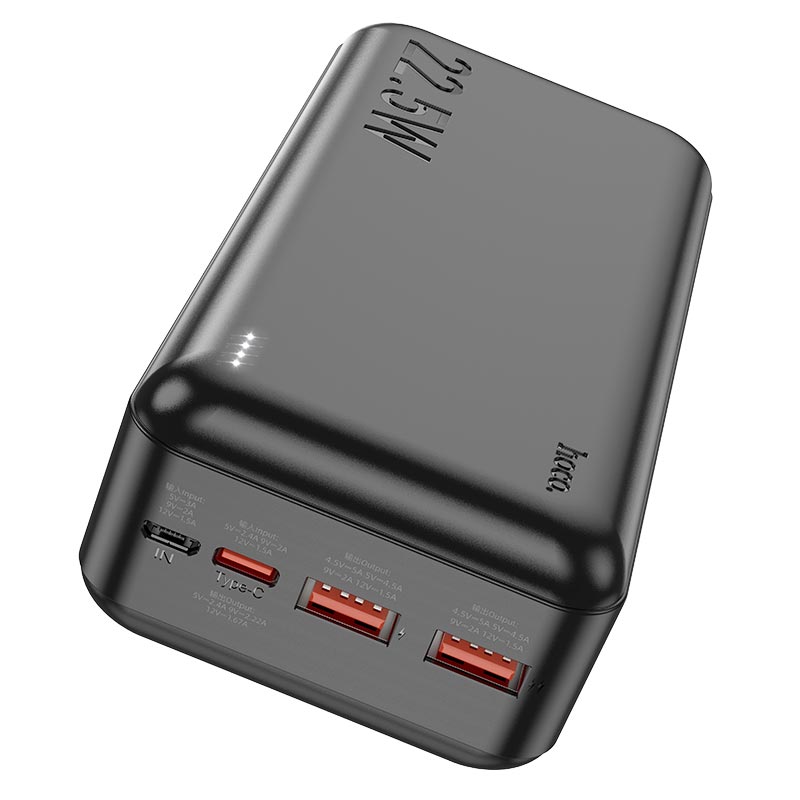 Power Bank HOCO J101B Astute, 30000 мА·год, чорний