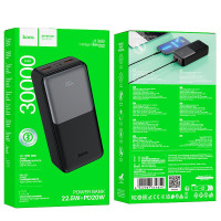 Power Bank HOCO J136B Siruit, 30000 мА·год, PD20W, 22.5W, чорний