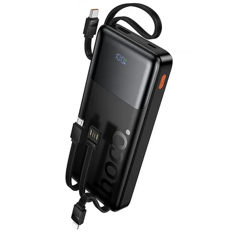 Power Bank HOCO J156 Founder, 10000 мА·год, PD20W, 22.5W, чорний