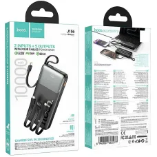 Power Bank HOCO J156 Founder, 10000 мА·год, PD20W, 22.5W, чорний