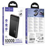 Power Bank HOCO J159 Essence, 10000 мА·год, PD20W, 22.5W, чорний