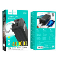 Power Bank HOCO J86B Electric, 60000 мА·год, 22.5W, чорний