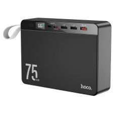 Power Bank HOCO J94 Overlord, 75000 мА·год, 22.5W, чорний
