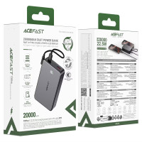 Power bank ACEFAST M29 20000mAh 22.5W чорний
