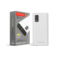 Power bank TITANUM 727S 20000mAh 22.5W білий