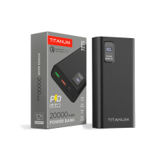 Power bank TITANUM 727S 20000mAh 22.5W чорний
