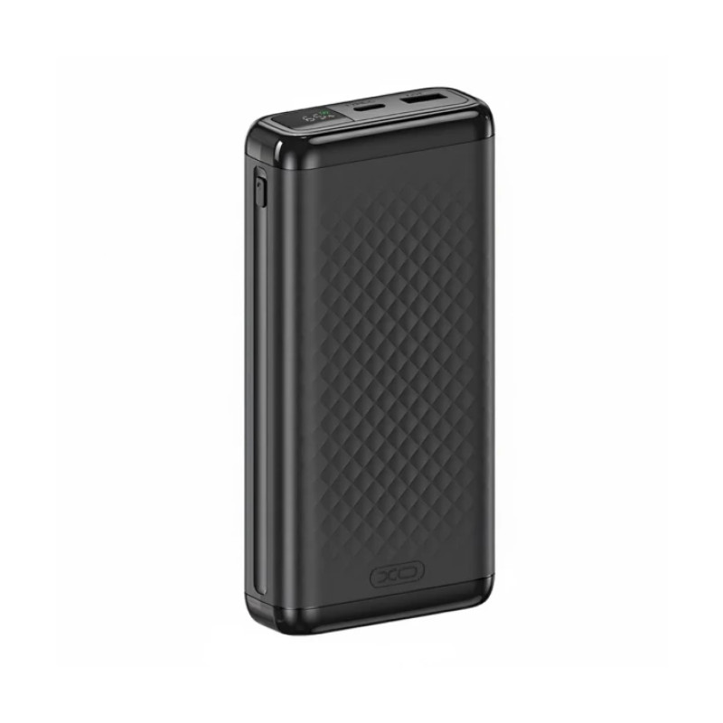 УМБ Power Bank XO PB309 20000mAh, 22.5W, PD/QC3.0, Type-C, LED дисплей, Black