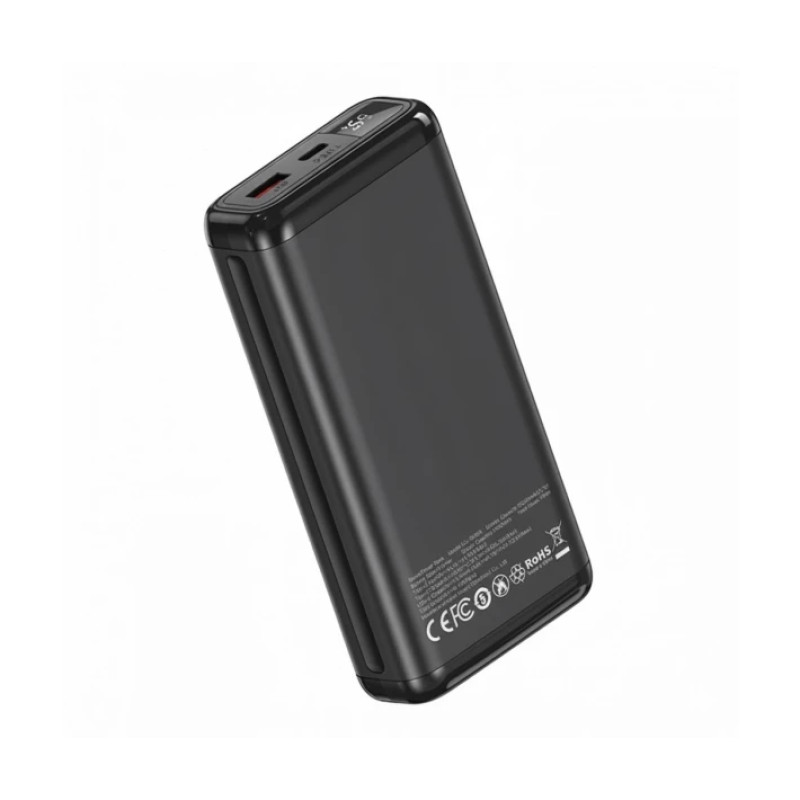 УМБ Power Bank XO PB309 20000mAh, 22.5W, PD/QC3.0, Type-C, LED дисплей, Black