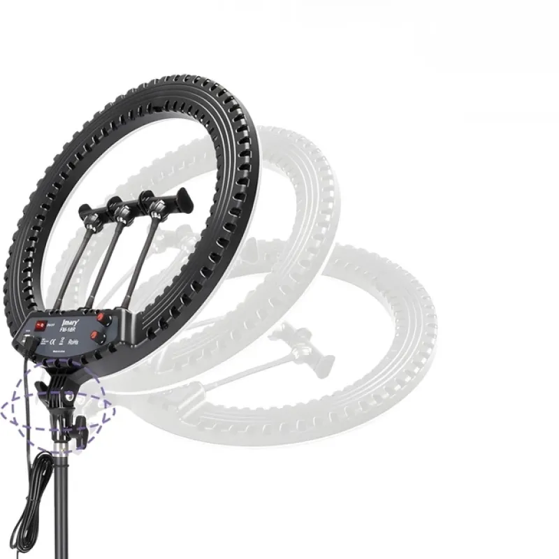 Кільцева лампа Jmary FM-18R, 18 см, Чорна