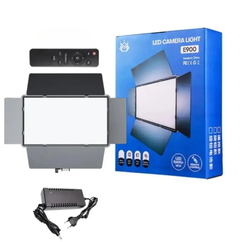 Прямокутне студійне світло LED E900, 10", Чорна