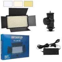 Прямокутне студійне світло LED PRO 600, 10", Чорна