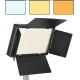 Прямокутне студійне світло RGB LED U600+, 21×12 см, 40 Вт, 2× 2400 mAh, Чорна