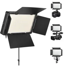 Прямокутне студійне світло RGB LED U600+, 21×12 см, 40 Вт, 2× 2400 mAh, Чорна