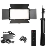 Прямокутне студійне світло RGB LED U800+, 29×17 см, 50 Вт, 2× 2400 mAh, Чорна